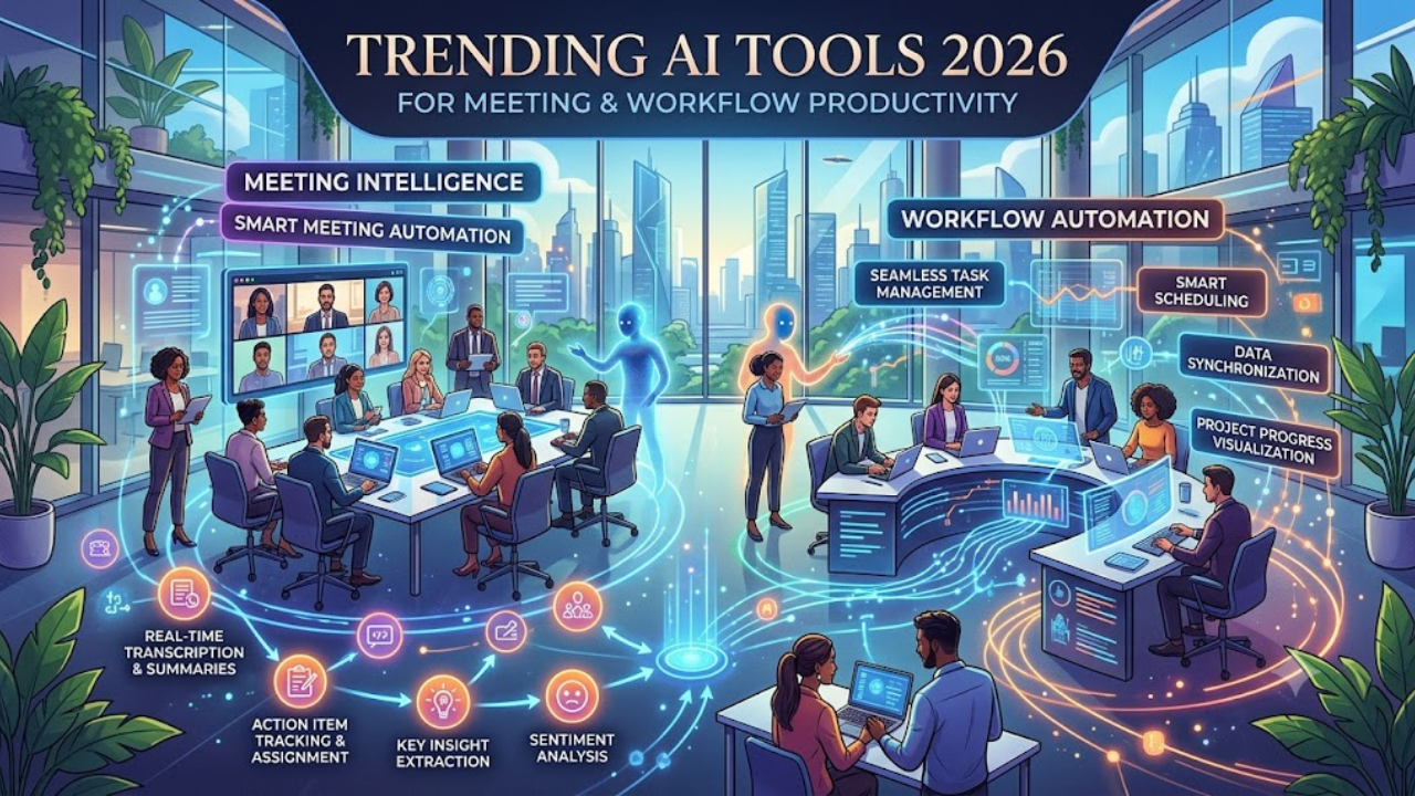 Trending AI Tools 2026 for Meeting and Workflow Productivity