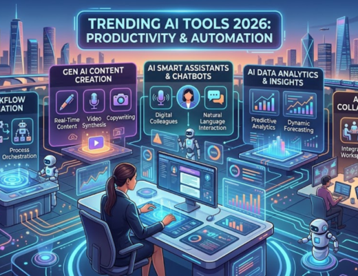 Trending AI Tools 2026 for Productivity and Animation